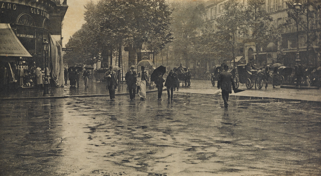 ALFRED STIEGLITZ (1864-1946) Wet Day on the Boulevard, Paris.